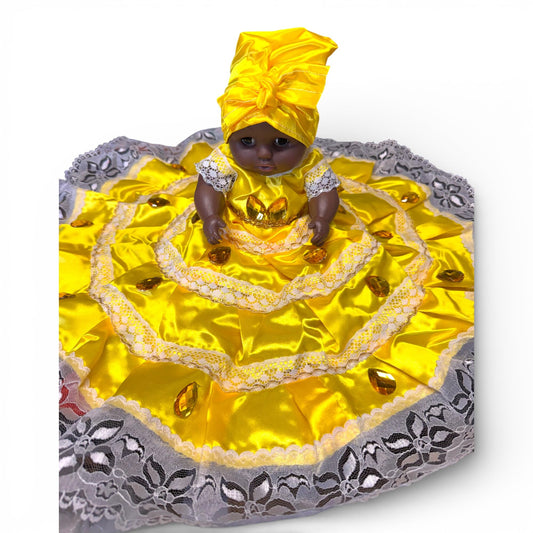 Oshun Ochun Doll Santeria – Yellow  Orisha Muñequita/Muñeca