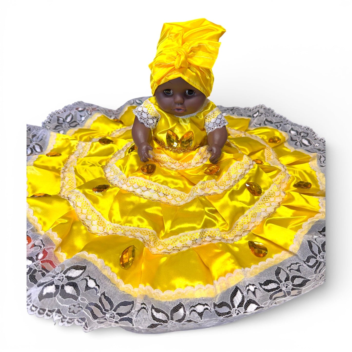 Oshun Ochun Doll Santeria – Yellow  Orisha Muñequita/Muñeca
