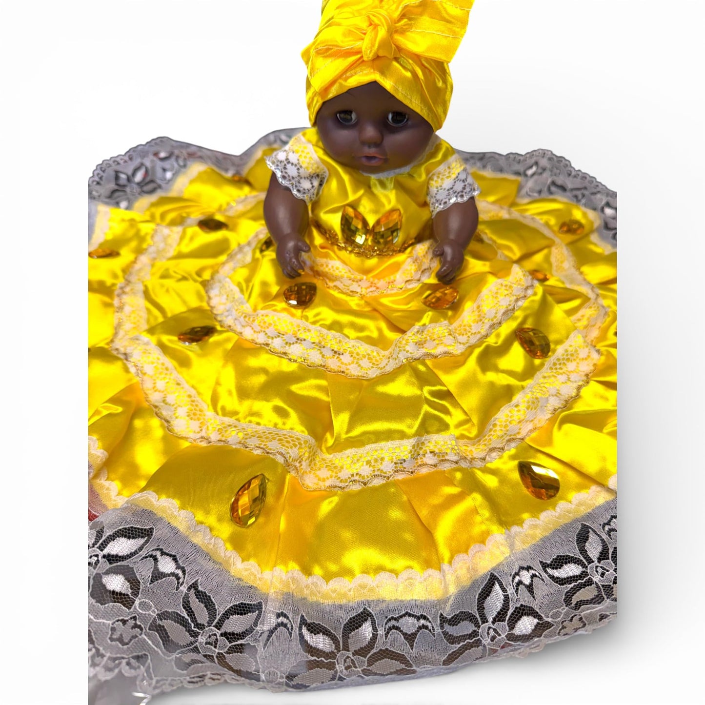 Oshun Ochun Doll Santeria – Yellow  Orisha Muñequita/Muñeca