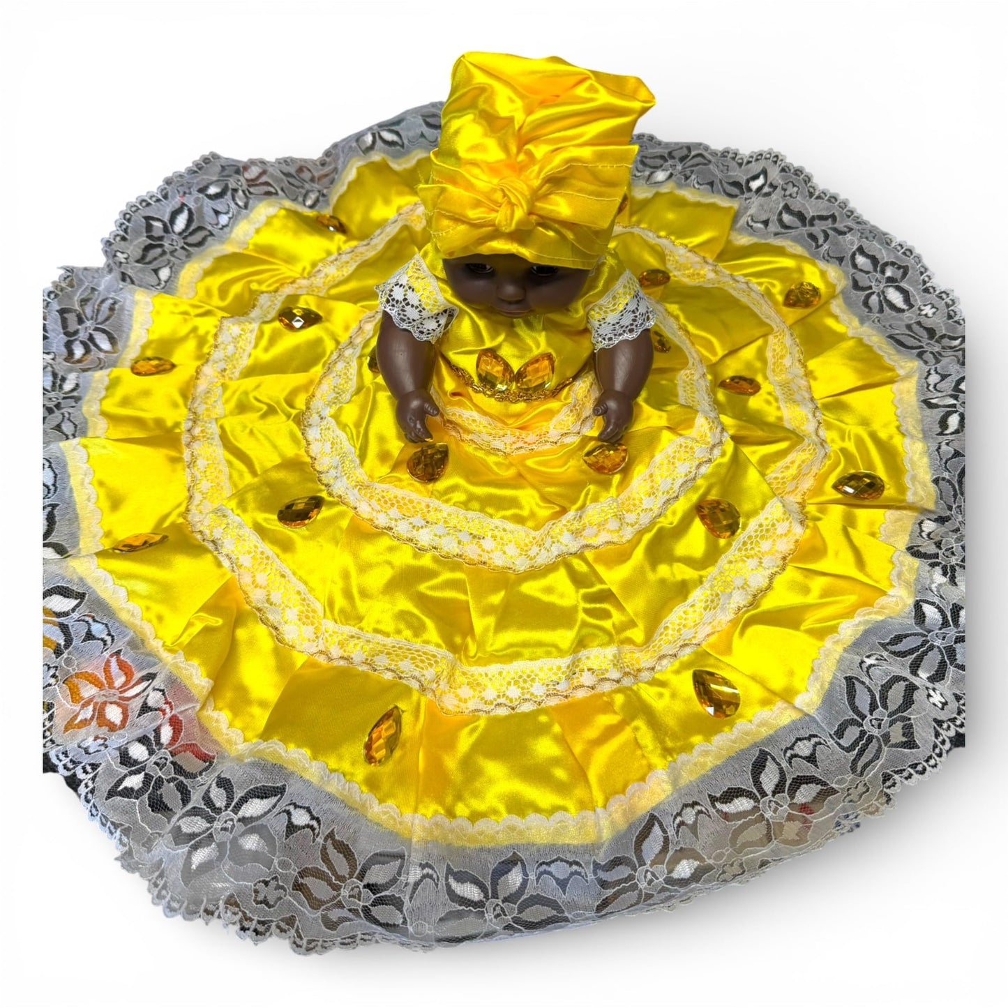 Oshun Ochun Doll Santeria – Yellow  Orisha Muñequita/Muñeca