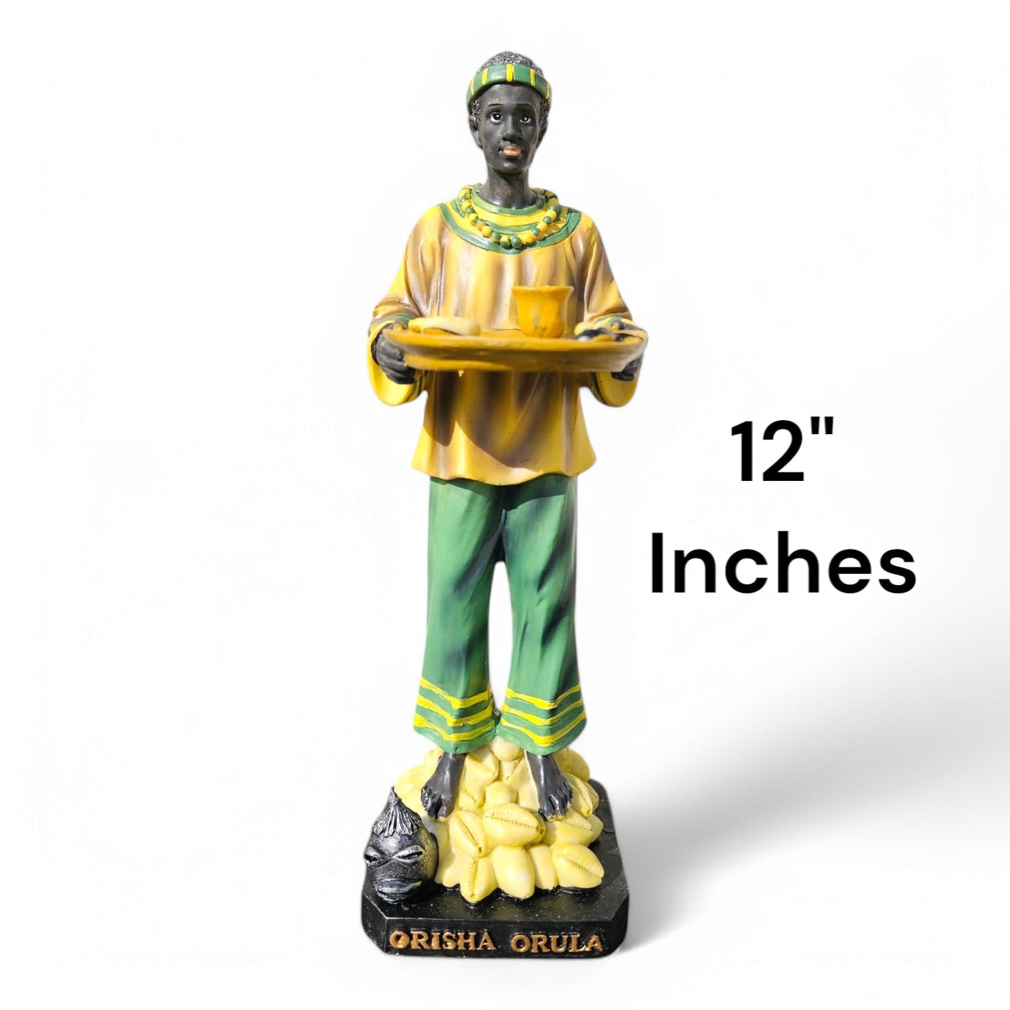 Orisha Orula Statue Figurine  –  12" Spiritual Yoruba Decor