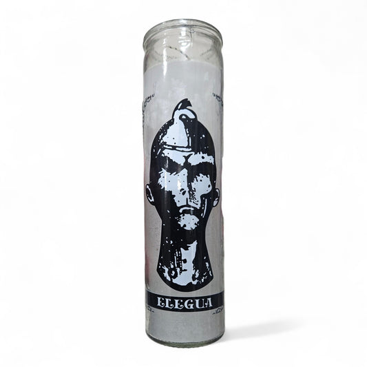 Prayer Elegua Candle 7 Day Elegua 8" Inch Unscented Pillar