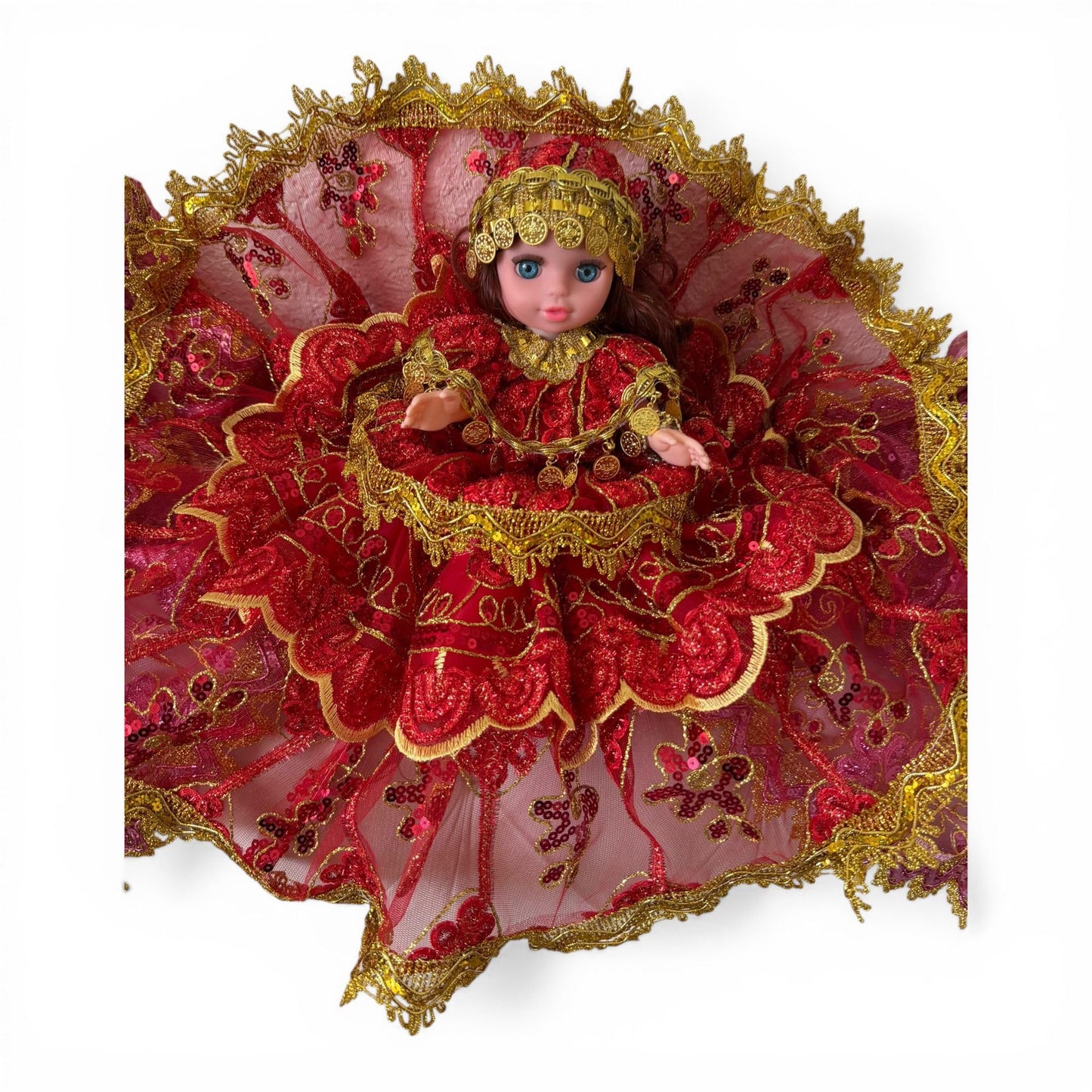 Oshun Red Gypsy Spiritual Doll Santeria Handmade Jitana