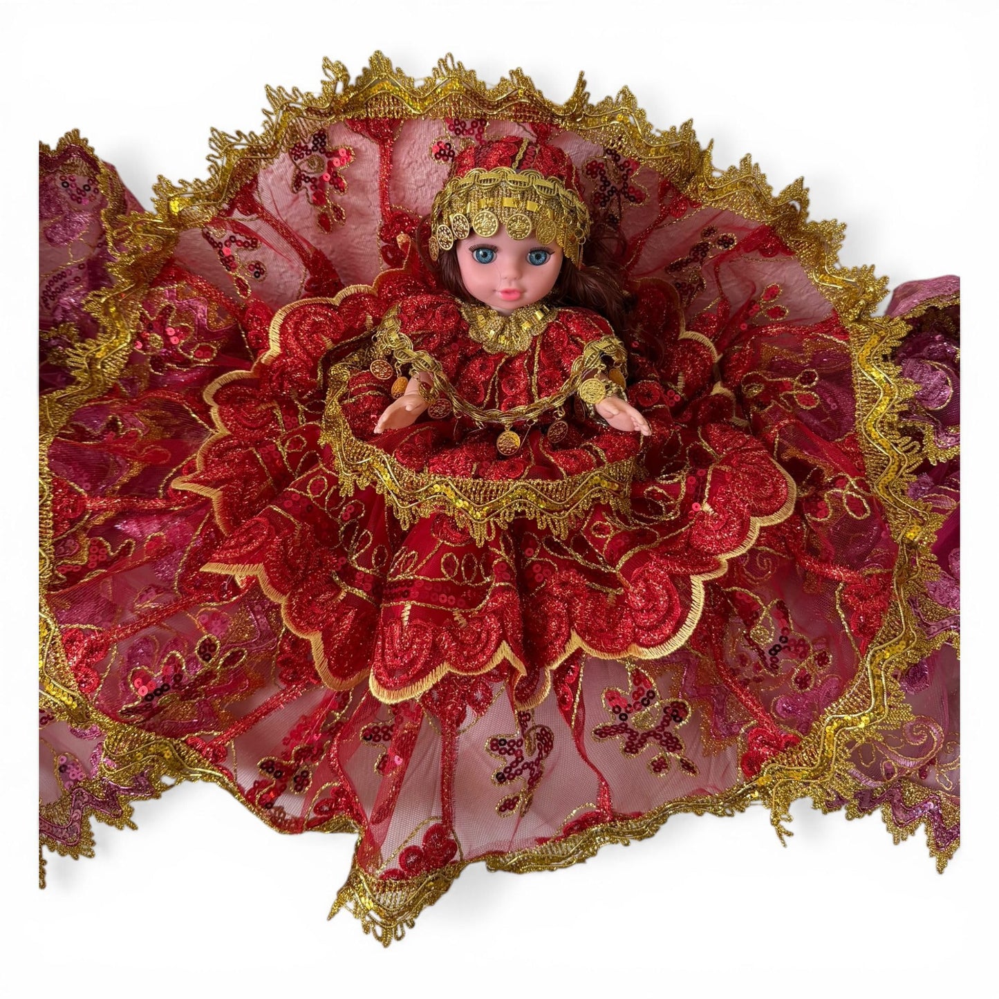 Oshun Red Gypsy Spiritual Doll Santeria Handmade Jitana