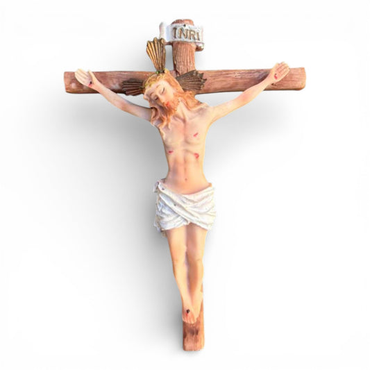 Jesus Crucifix Wall Cross 8 Inch – Catholic Crucifix with