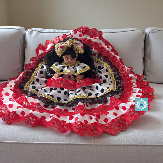 Gypsy Santeria Doll Gitana Roja – Muneca Espiritual con