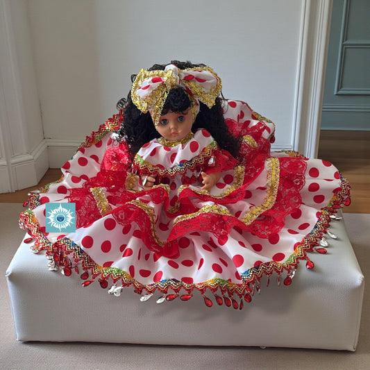 Red Lace Gypsy Santeria Doll – Muneca Gitana de Santeria