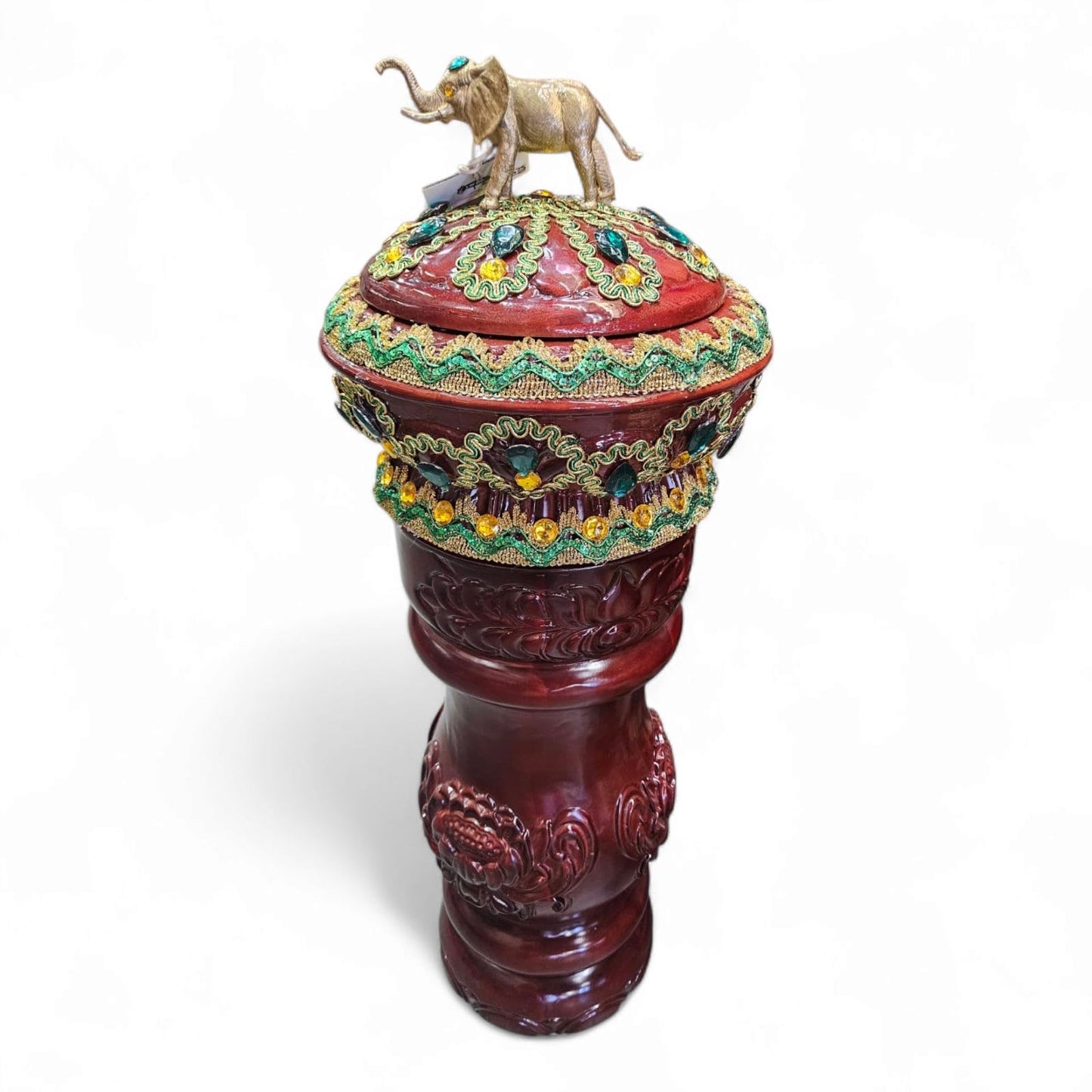Orula Pilon & Batea with Elephant – Handcrafted Santería