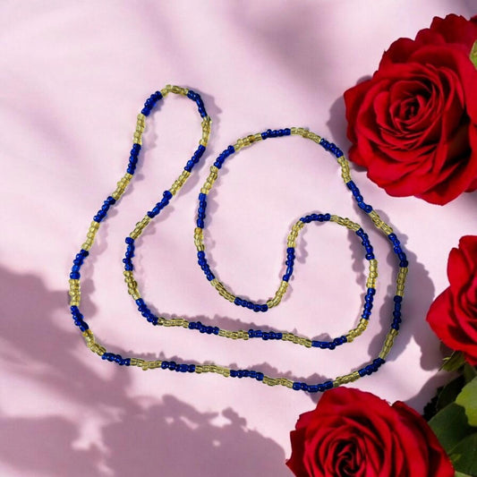 Ochosi Collar de  Santeria Necklace  –  Handmade Blue &