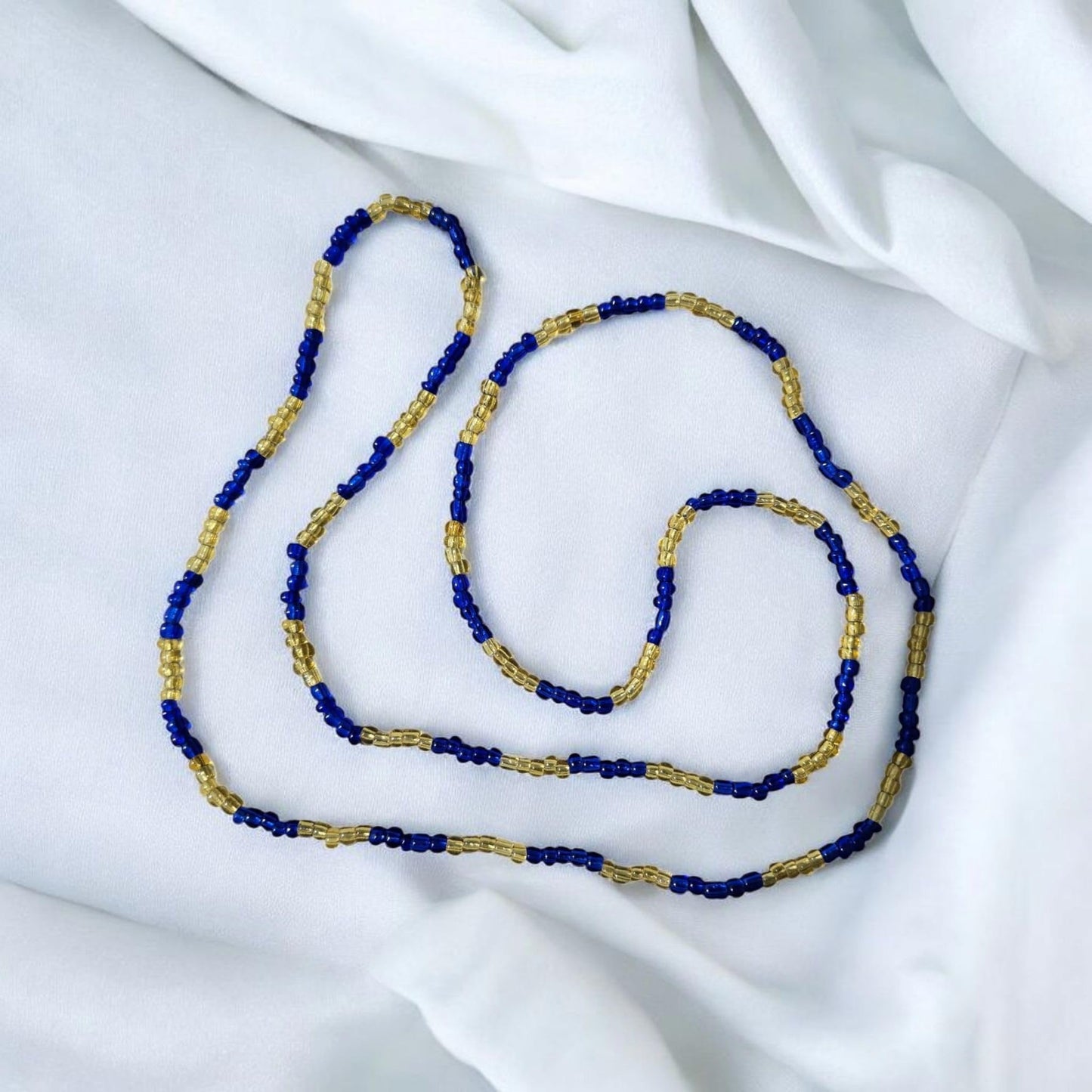 Ochosi Collar de  Santeria Necklace  –  Handmade Blue &
