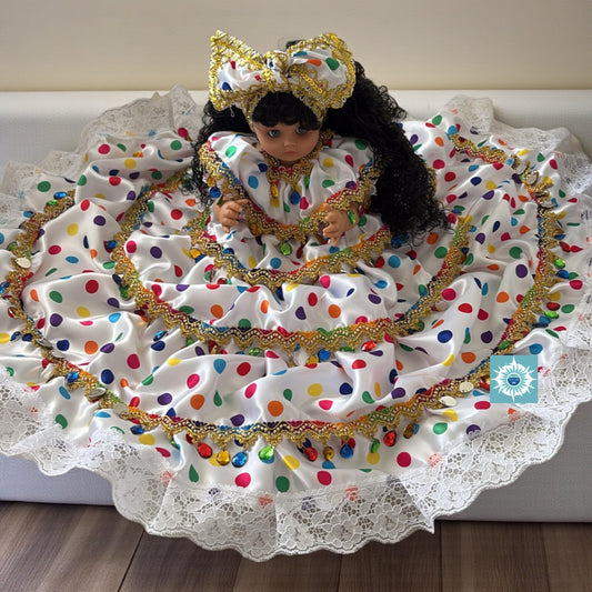 Gypsy Rainbow Santeria Doll – Muneca Gitana de Colores para
