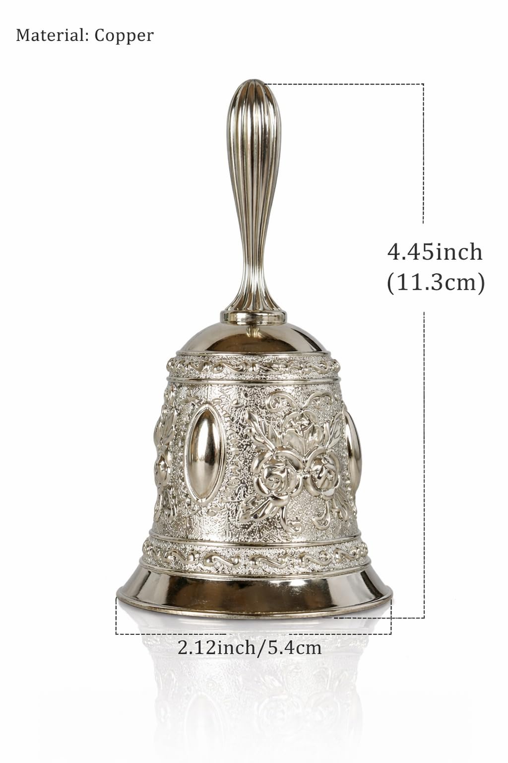Oshun Yellow Gold Spiritual Hand Bell for /Obatala
