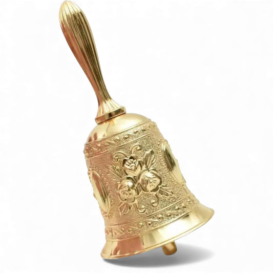 Oshun Yellow Gold Spiritual Hand Bell for /Obatala