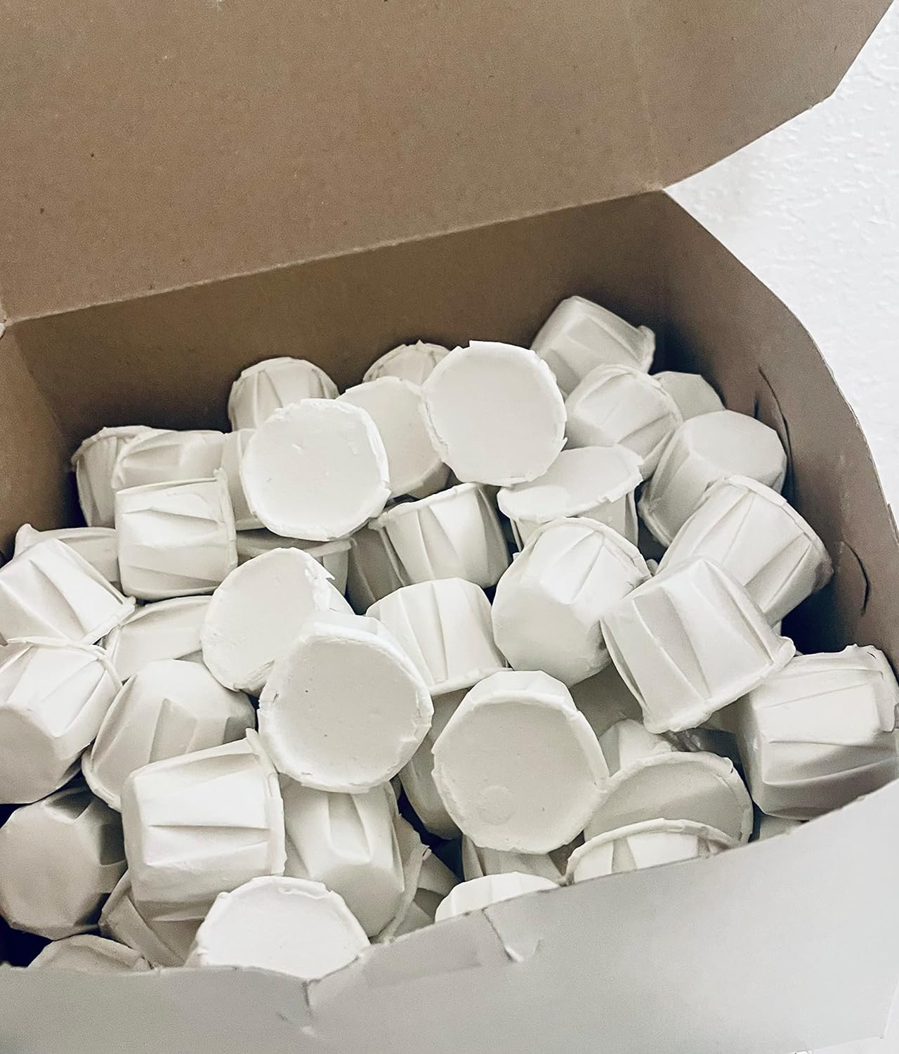 White Eggshell Cascarilla  –  Handmade Ritual Cups for