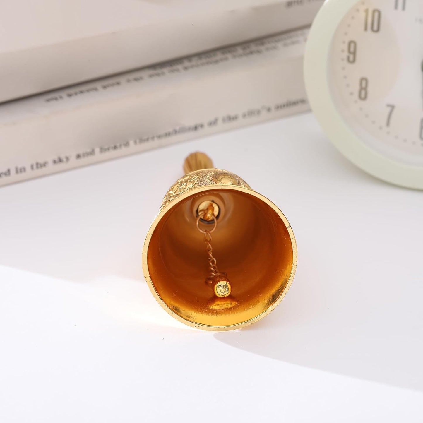 Oshun Yellow Gold Spiritual Hand Bell for /Obatala