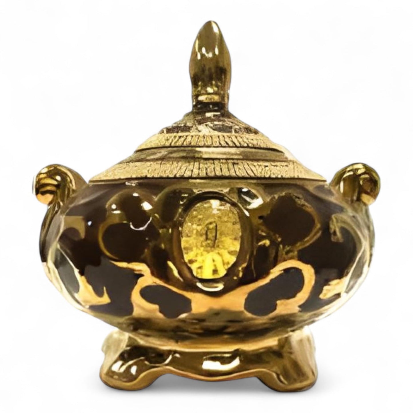 Oshun – Porcelain Orisha Sopera Bowl with Lid – 9'' x 8.5''