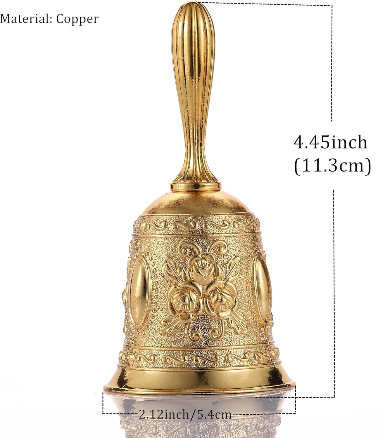 Oshun Yellow Gold Spiritual Hand Bell for /Obatala
