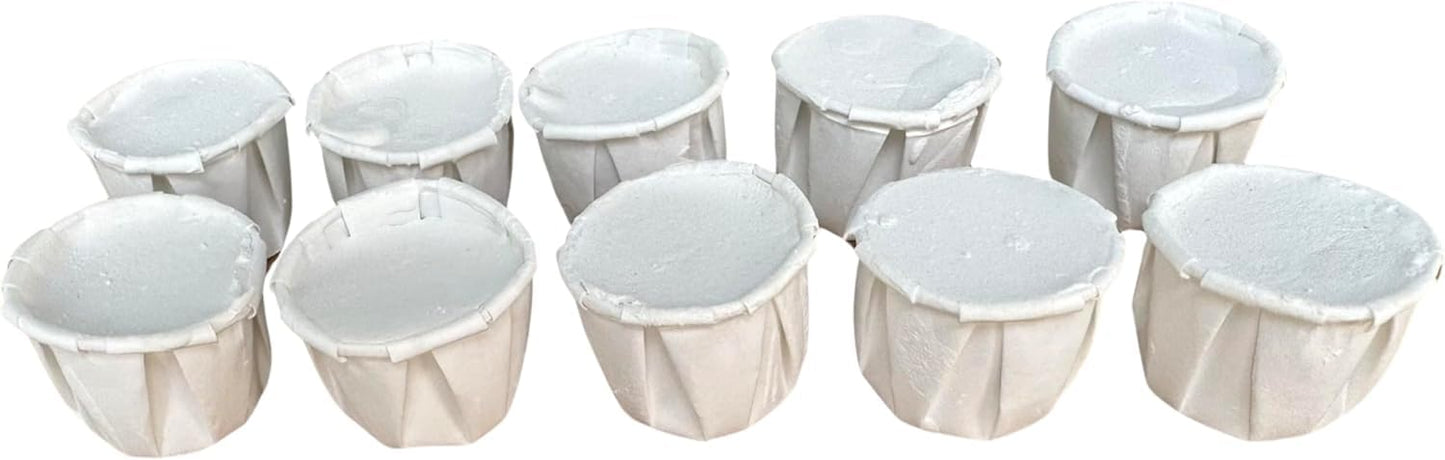 White Eggshell Cascarilla  –  Handmade Ritual Cups for