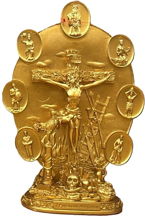 7 African Powers with Jesus Christ 13" Inch Tall, Resin
