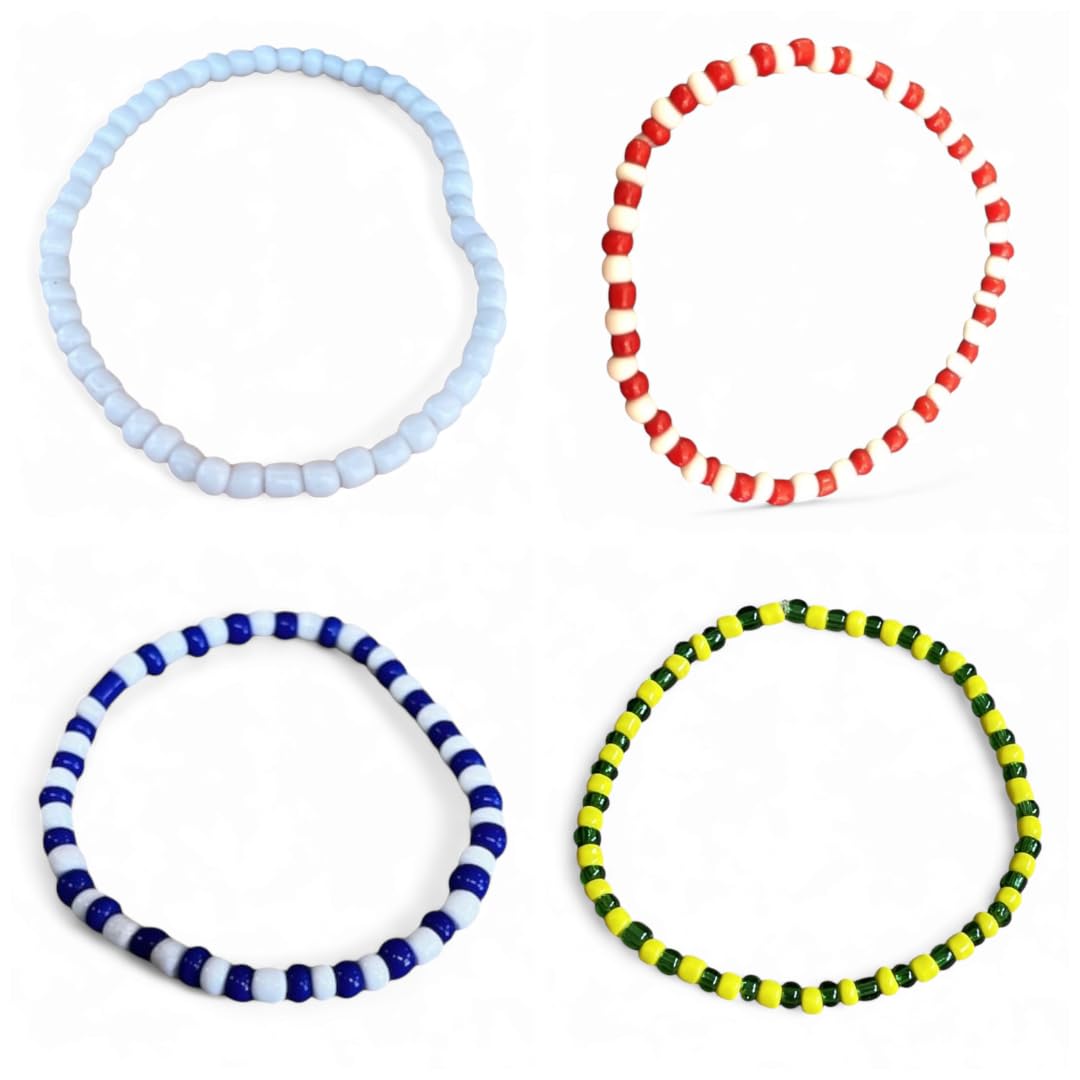 Elegua Elastic Santeria Bracelets for Orula, , Oshun Ilde