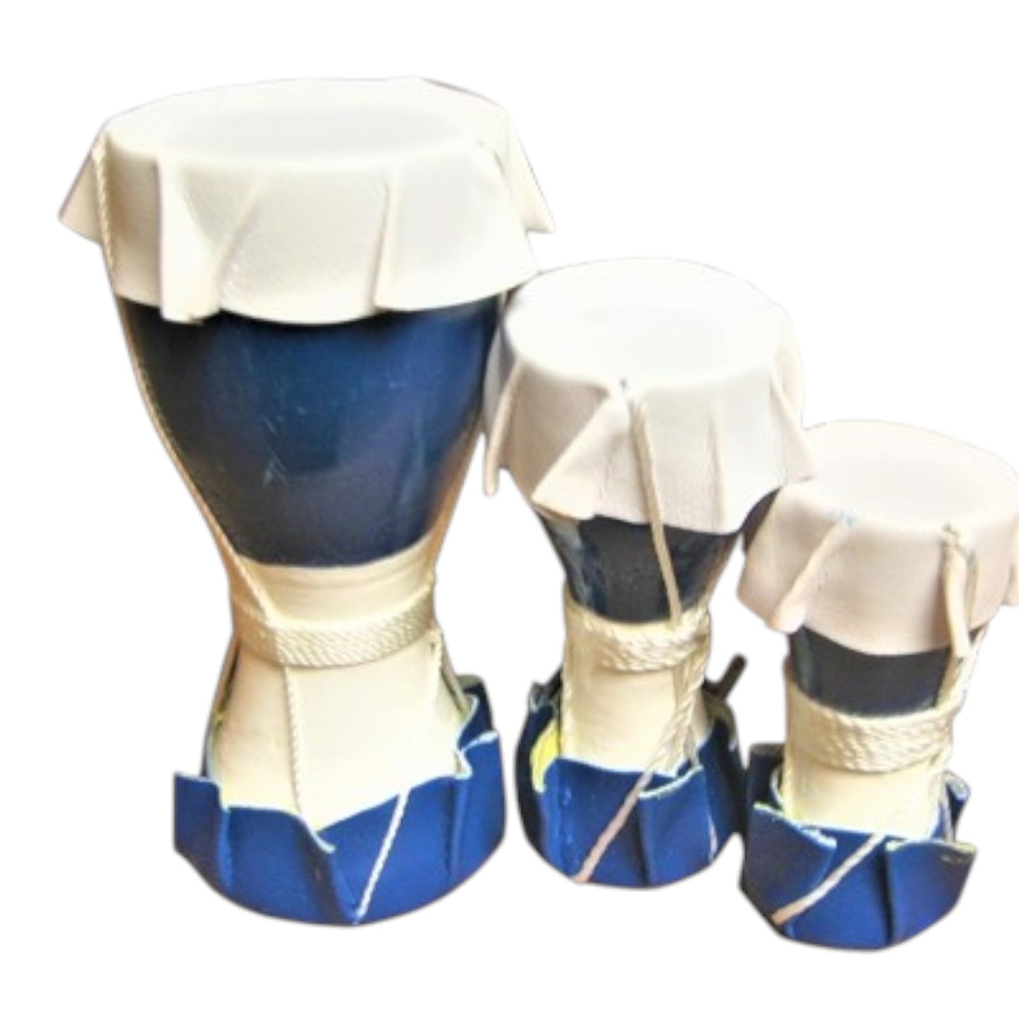 Santeria Mini Drums Set, Decorative Ritual Tool, Set of 3