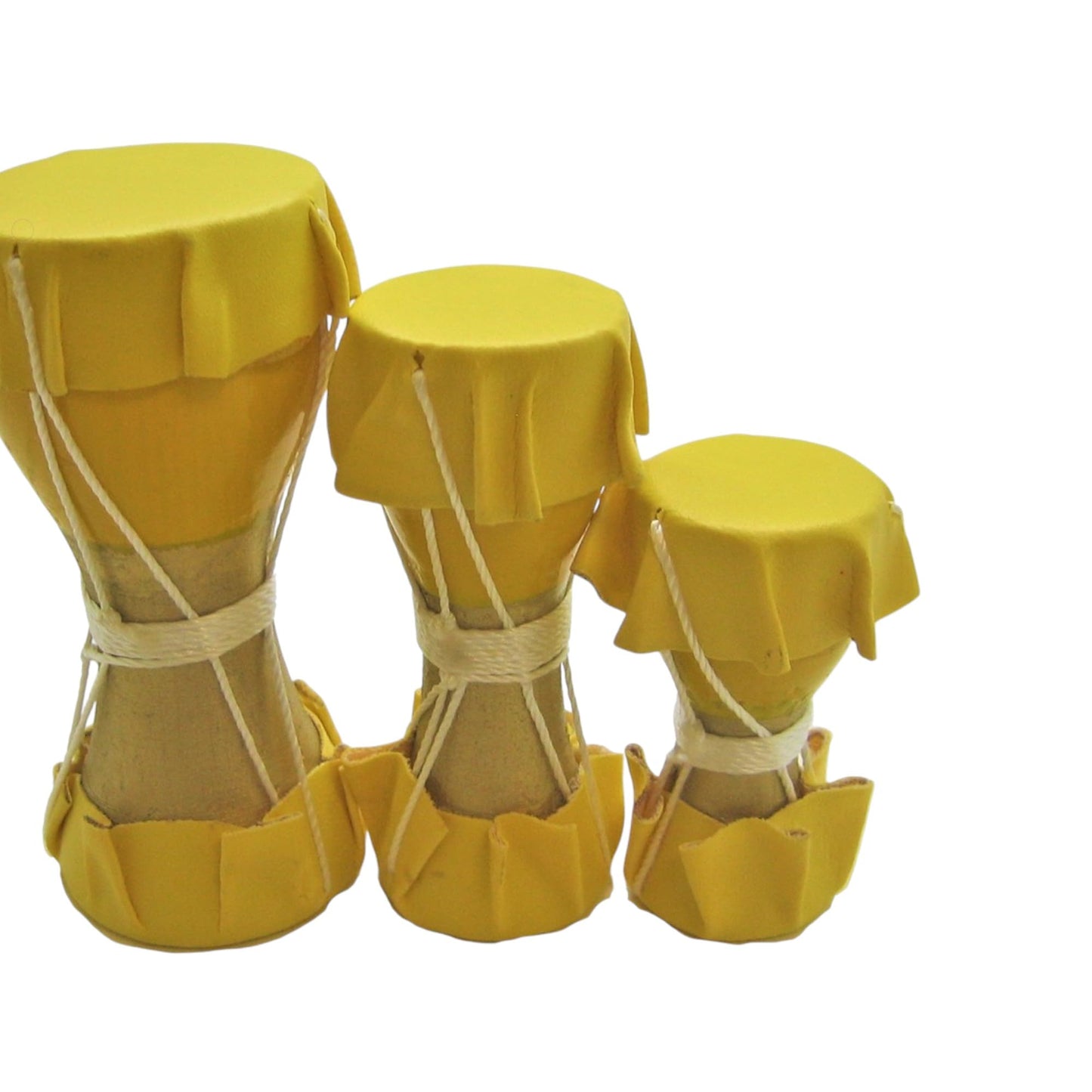 Santeria Mini Drums Set, Decorative Ritual Tool, Set of 3