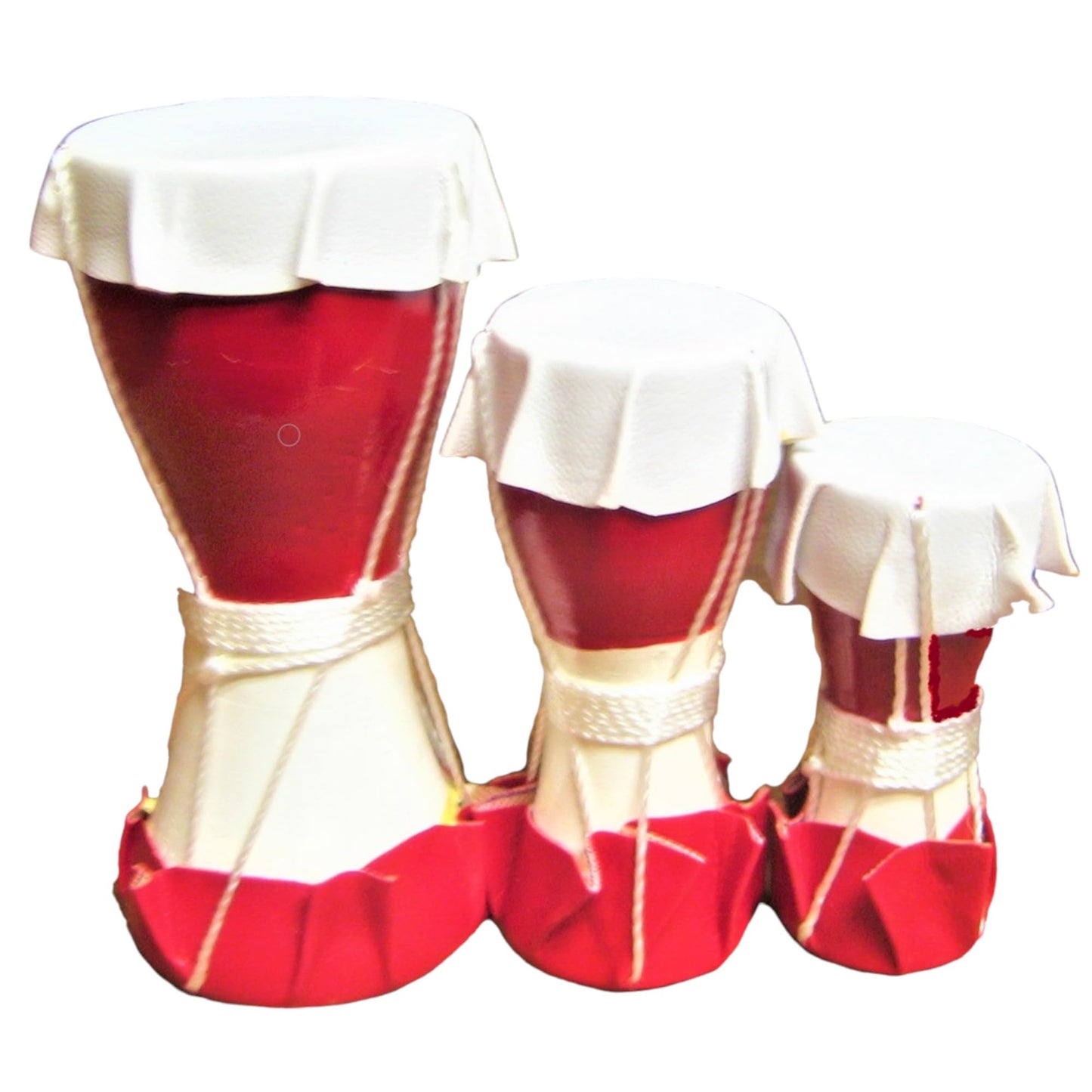 Santeria Mini Drums Set, Decorative Ritual Tool, Set of 3