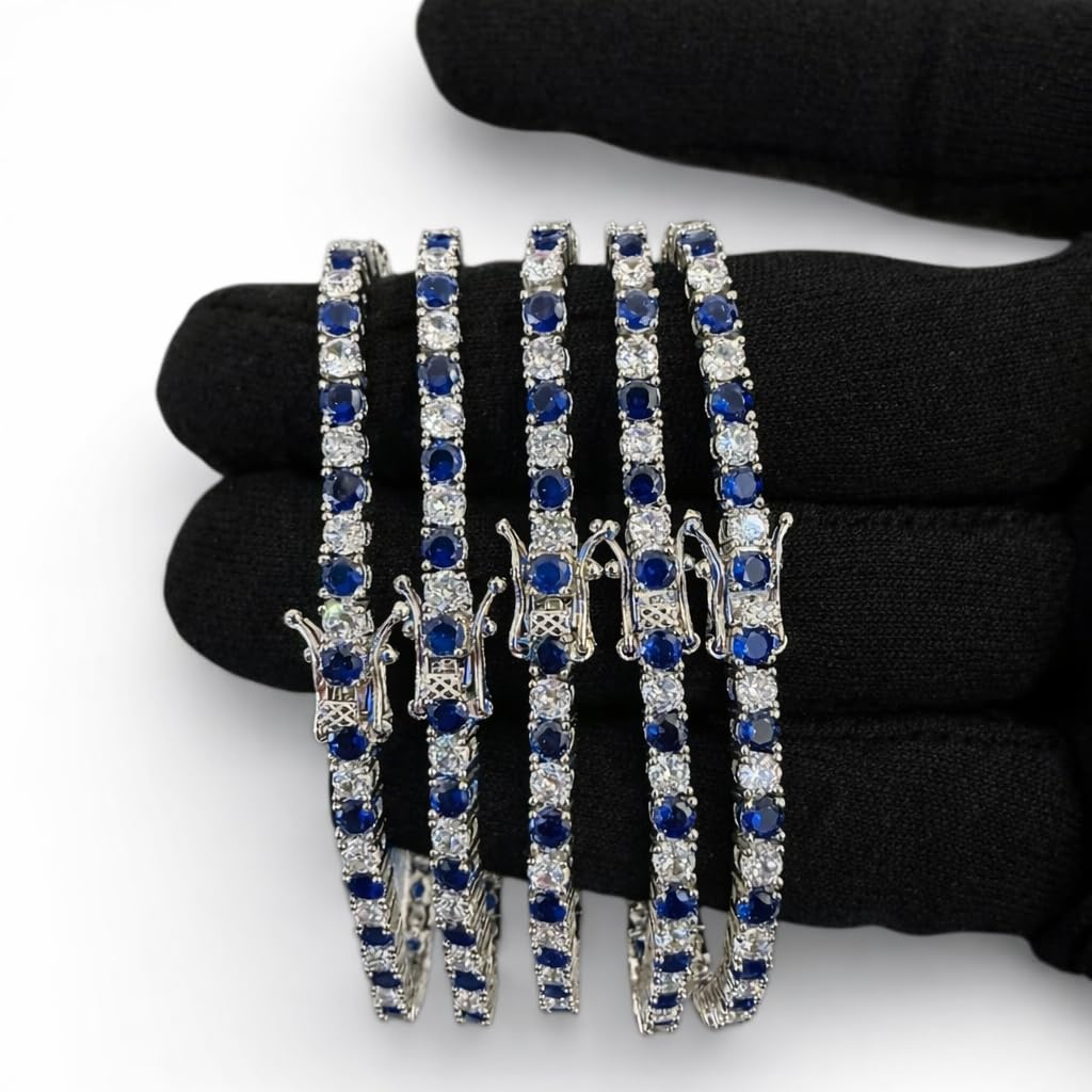 Orisha Tennis Bracelet – 925 Sterling Silver & Gold