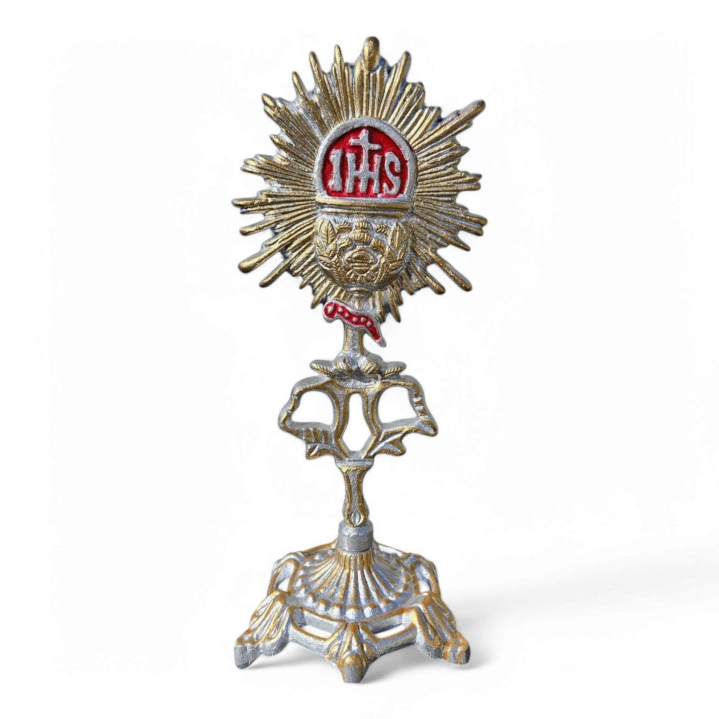 Santisimo Silver Statue – 11" Catholic Religious Figurine