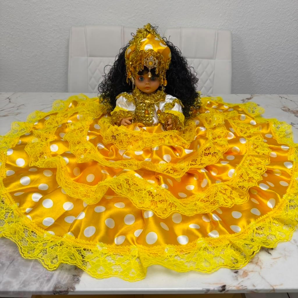 12 Inch Yoruba Gitana Muneca for Santeria Spiritual Altar Decor