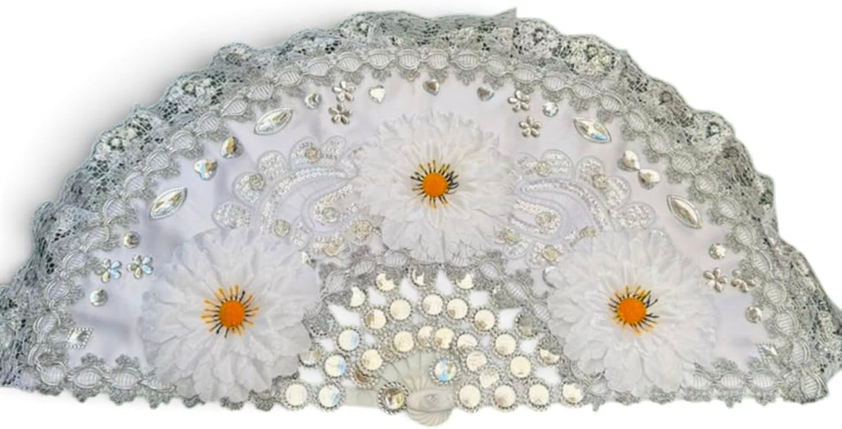 Abanicos Yoruba Decorado Santeria Spiritual Altar Decoration Santo Religious Fan Oshun