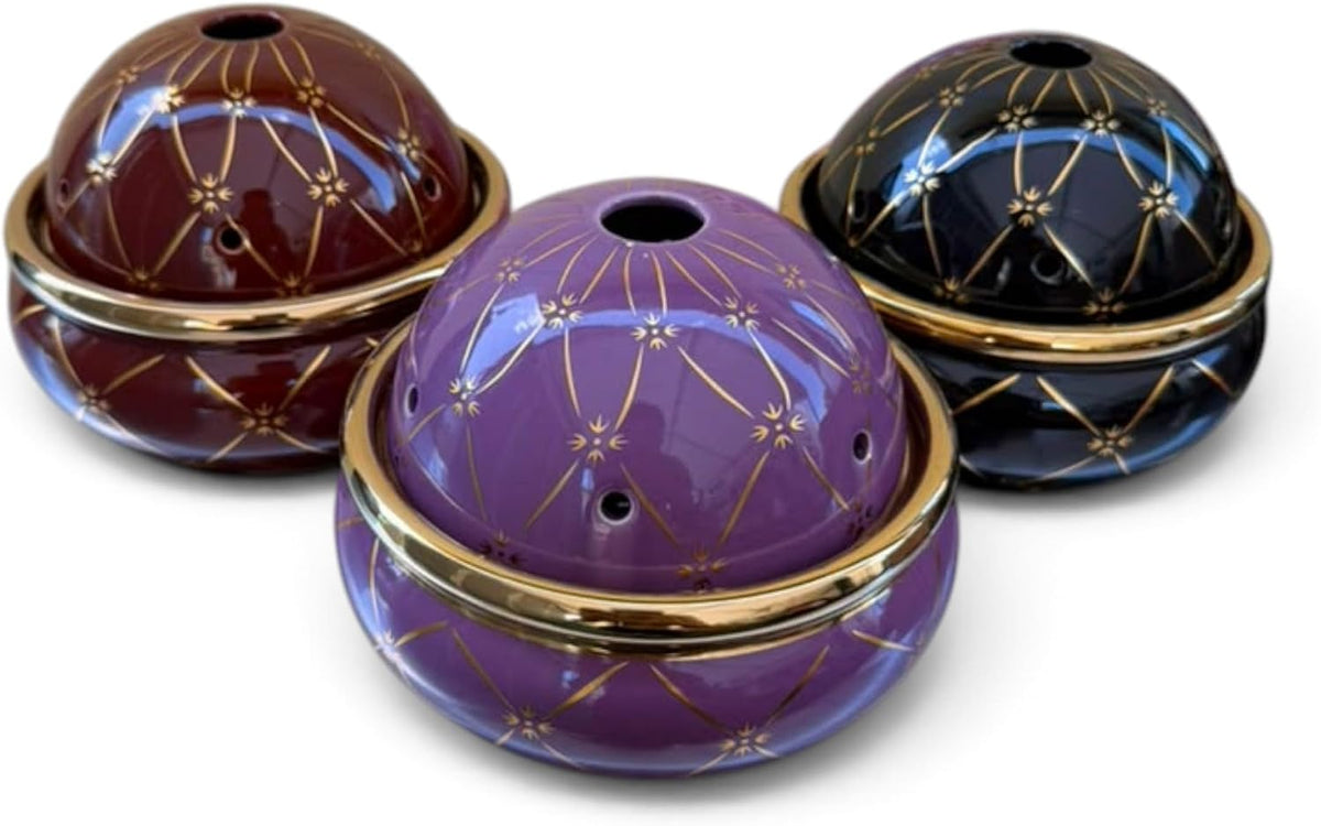 Sopera San Lazaro Babaluaye Decoration - Yoruba Santeria Pot Purple, Brown & Black, Brown, Medium Br