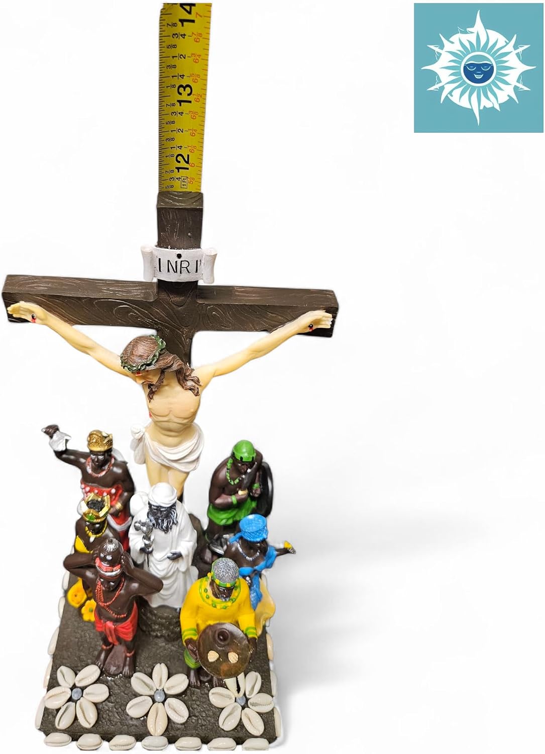 12 inch Seven African Powers Statue | Siete Potencias Africanas | Christ with Oshun, Yemaya, Chango,