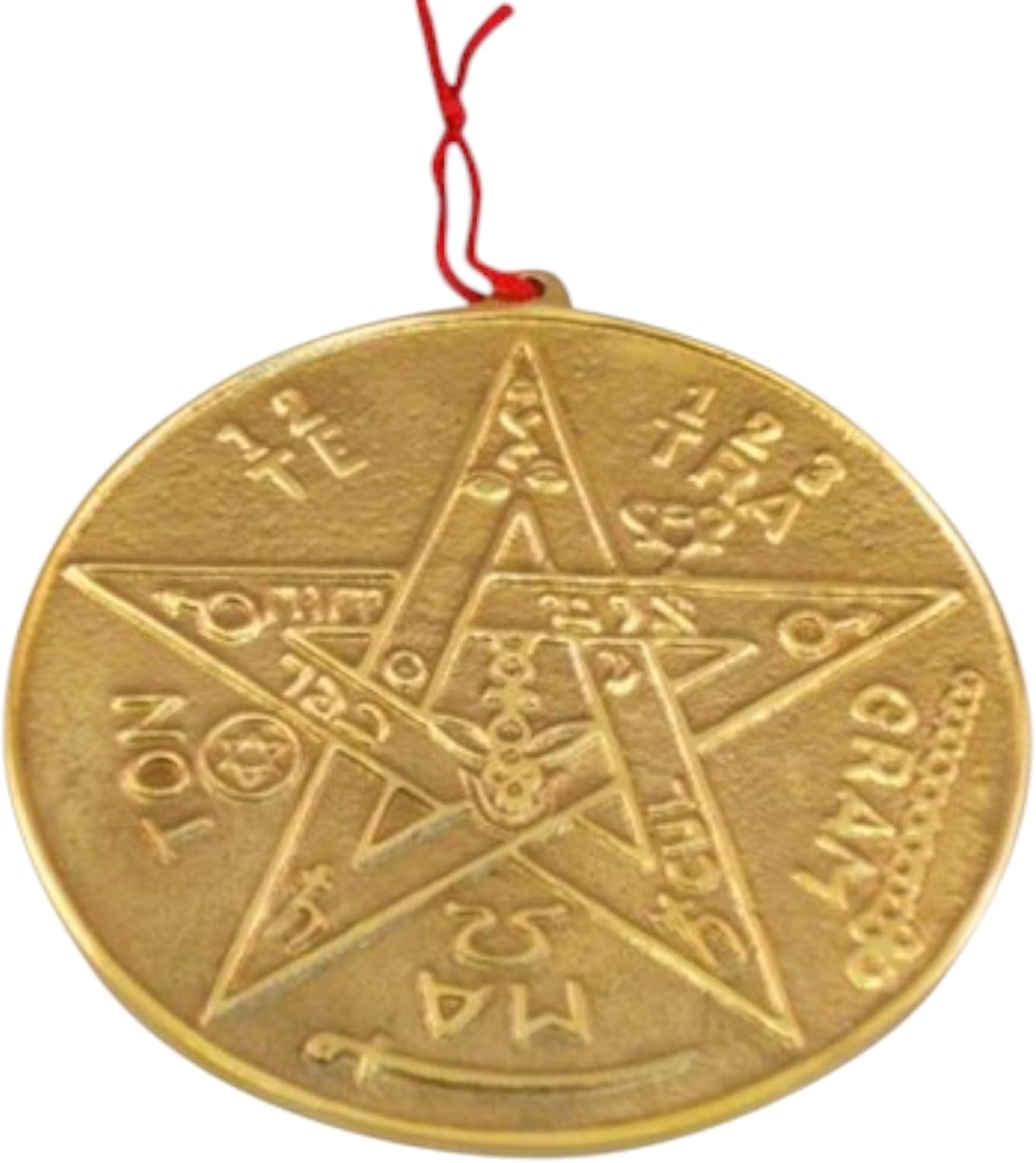 Brass Pentacle – 5-Inch Diameter, Symbol of Protection and Balance