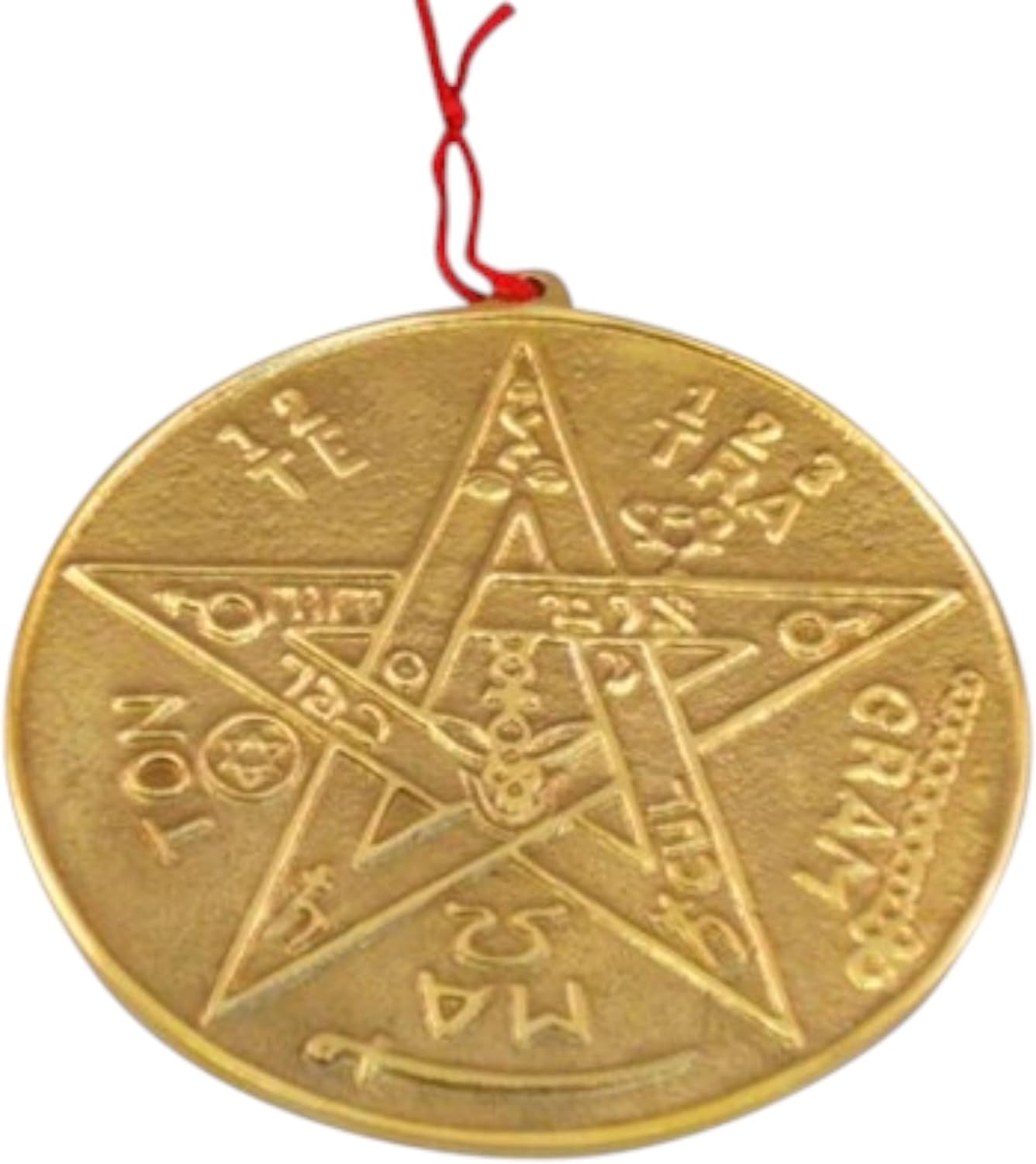 Brass Pentacle – 5-Inch Diameter, Symbol of Protection and Balance