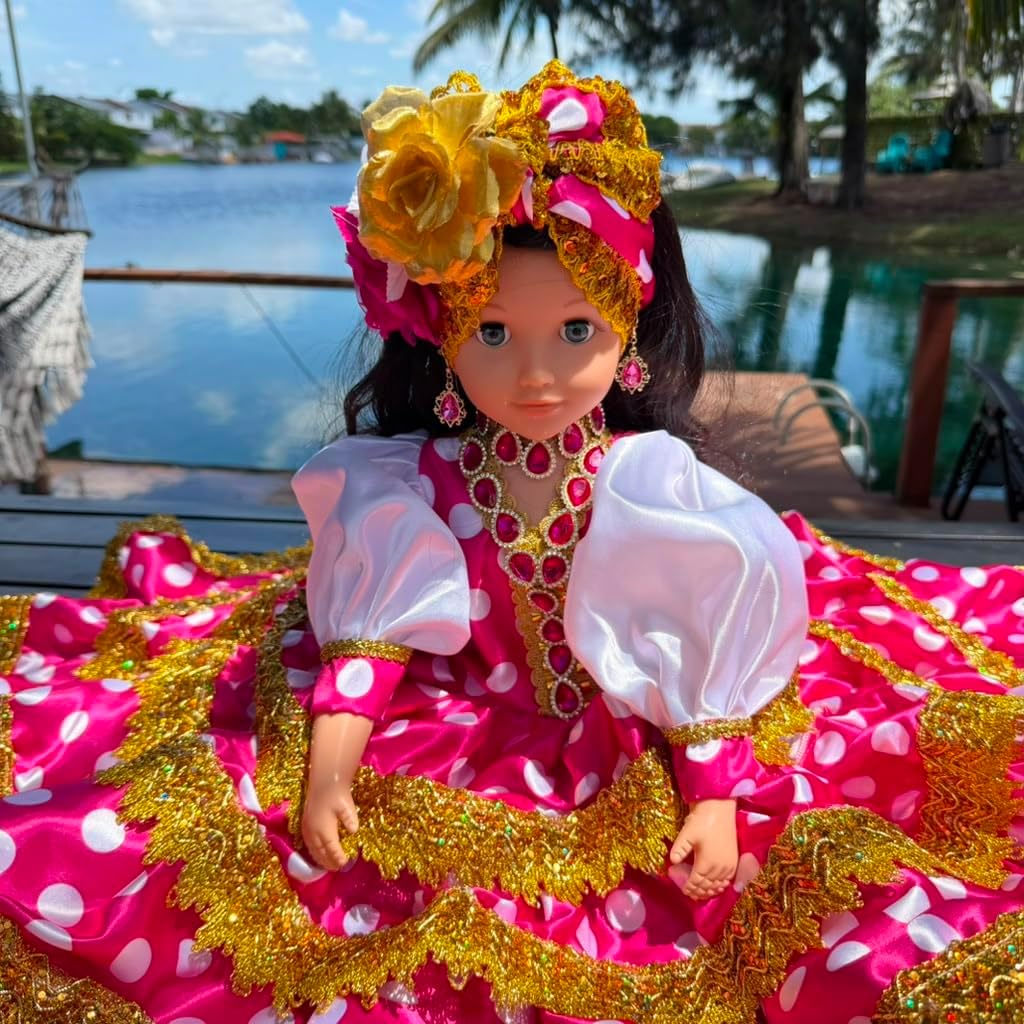 26" Pink Yoruba Gitana Muneca – Spiritual Santeria Altar Decor