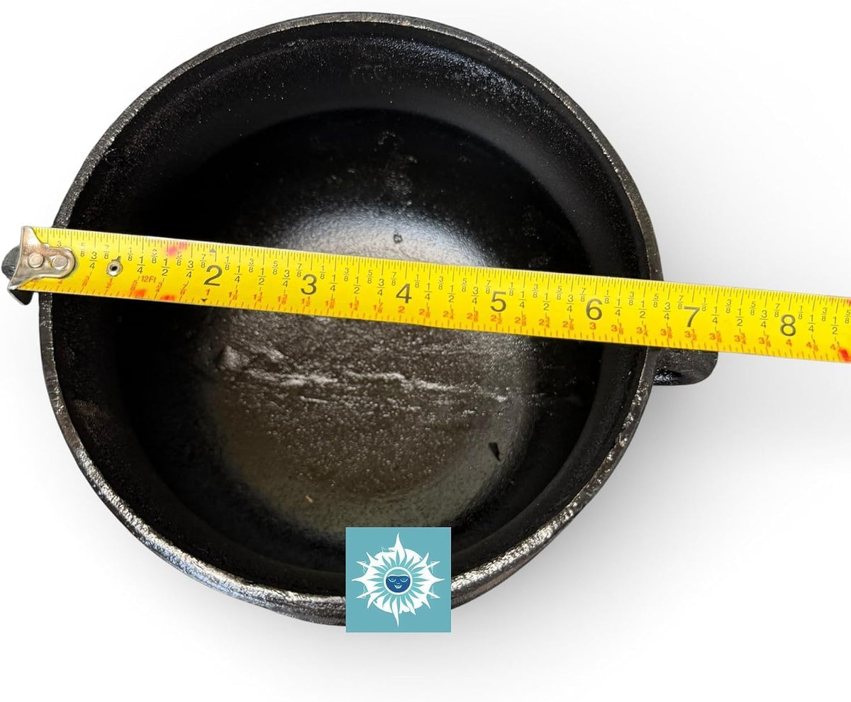 Cast Iron Cauldron for Witchcraft Rituals, Santeria & Ogun – Iron Caldero de Hierro for Burning Herb