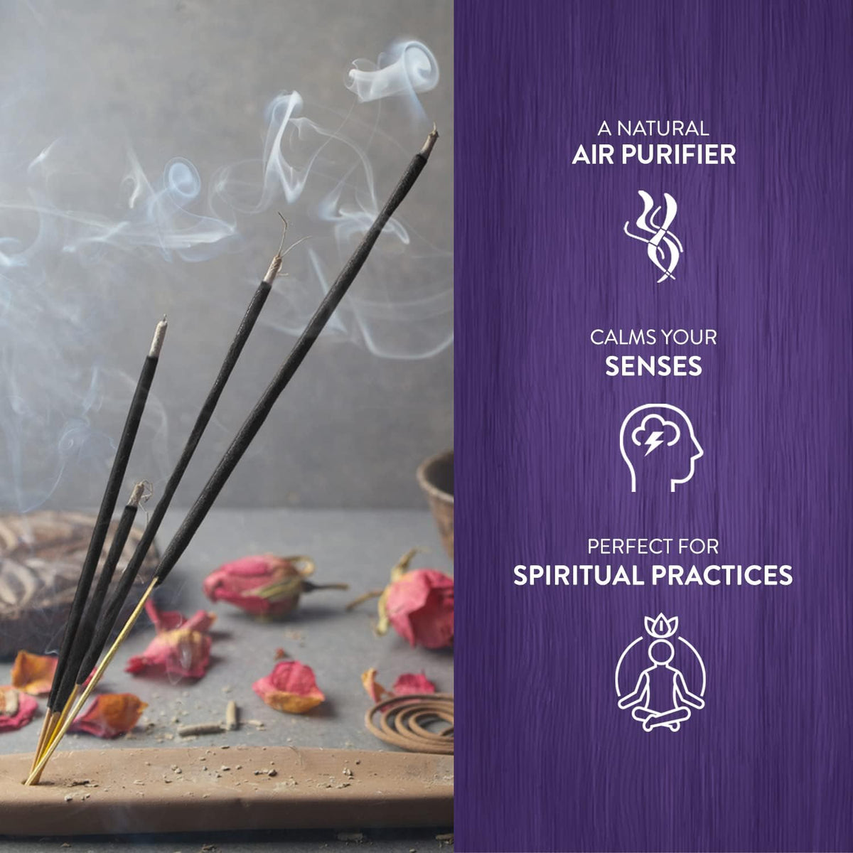 HEM Lavender Incense Sticks – Pack of 120 | Hand-Rolled in India | Soothing Floral Aroma for Relaxat