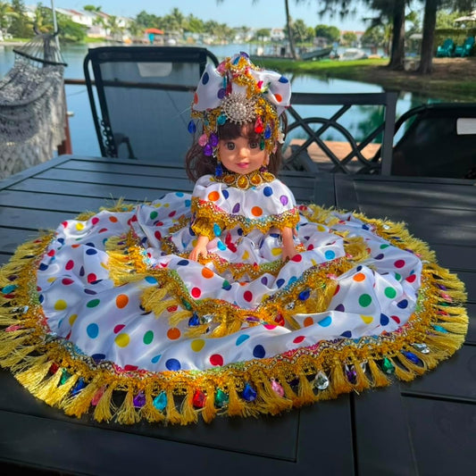 11" Multicolor Gitana Muneca – Santeria Yoruba Spiritual Altar Decor