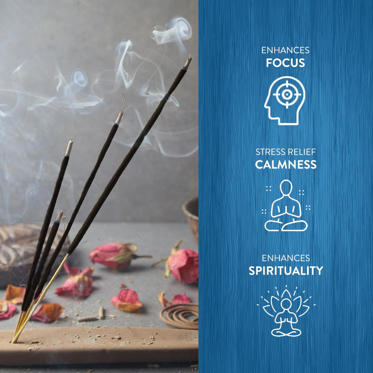 Hem Frankincense Myrrh Incense Sticks - 120 Count | Natural Air Purifying Aromatherapy | Calming and