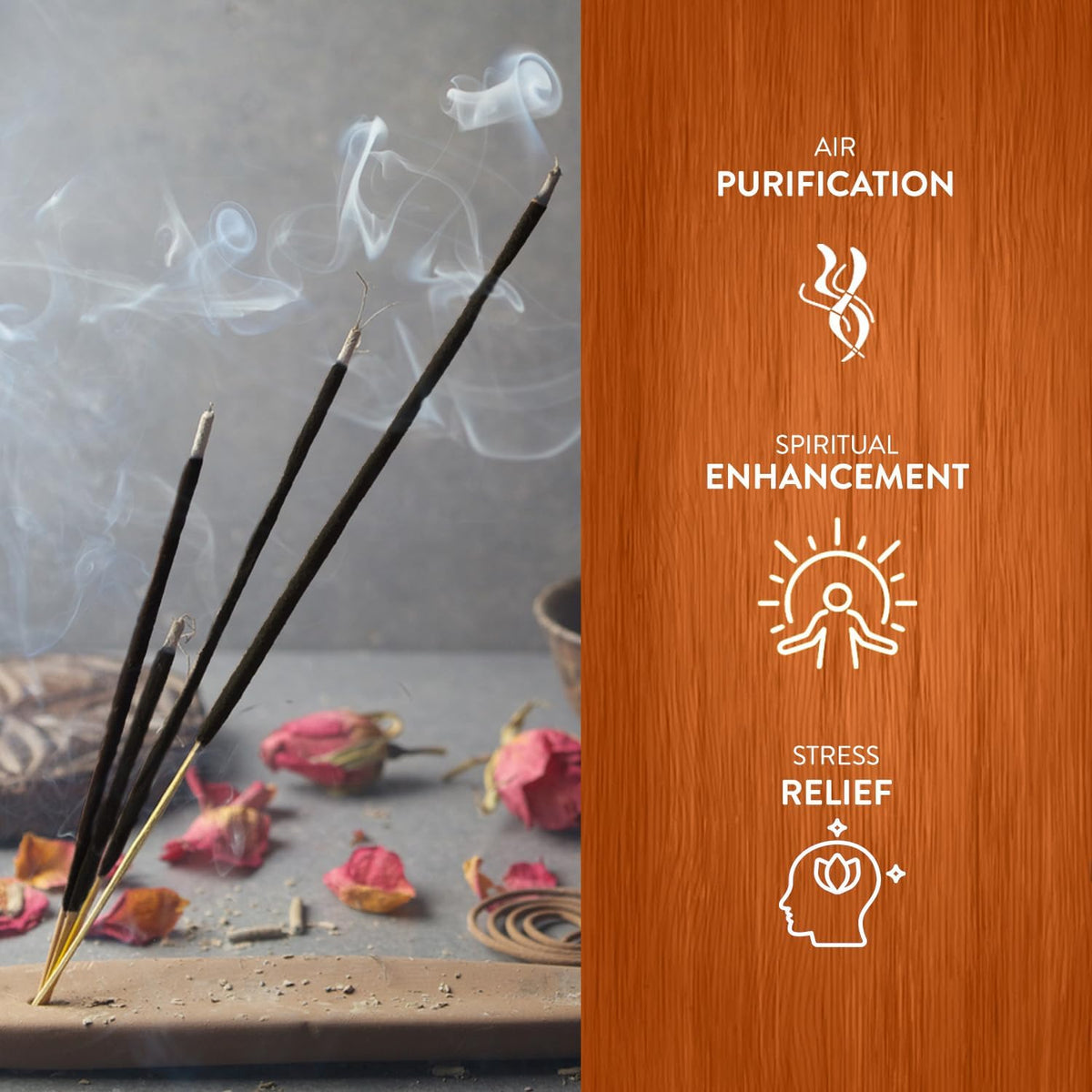 HEM Palo Santo Incense Sticks – (120 Sticks, 6 Boxes Inside) - 9 Inches Long,| Aromatherapy | Long-L