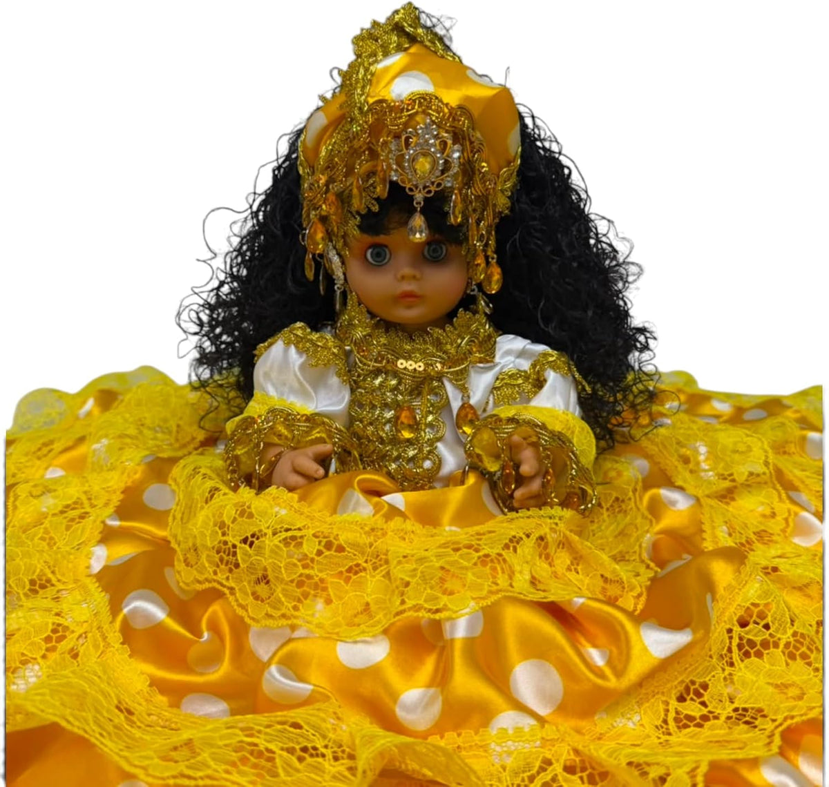 12 Inch Yoruba Gitana Muneca for Santeria Spiritual Altar Decor