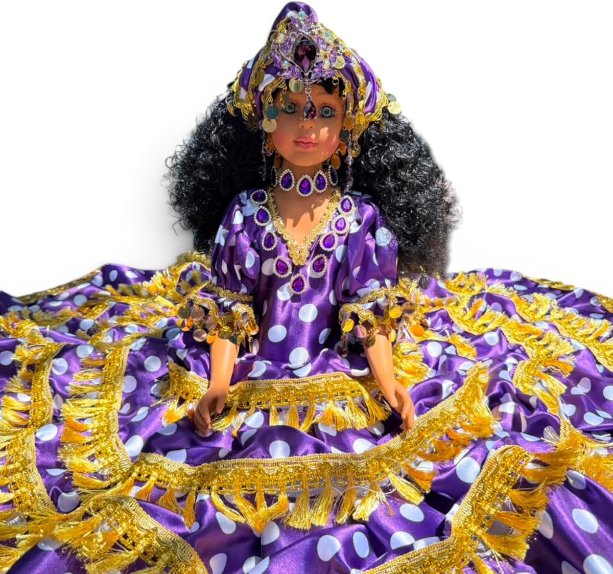 26" Purple Yoruba Gitana Muneca – Spiritual Santeria Altar Decor