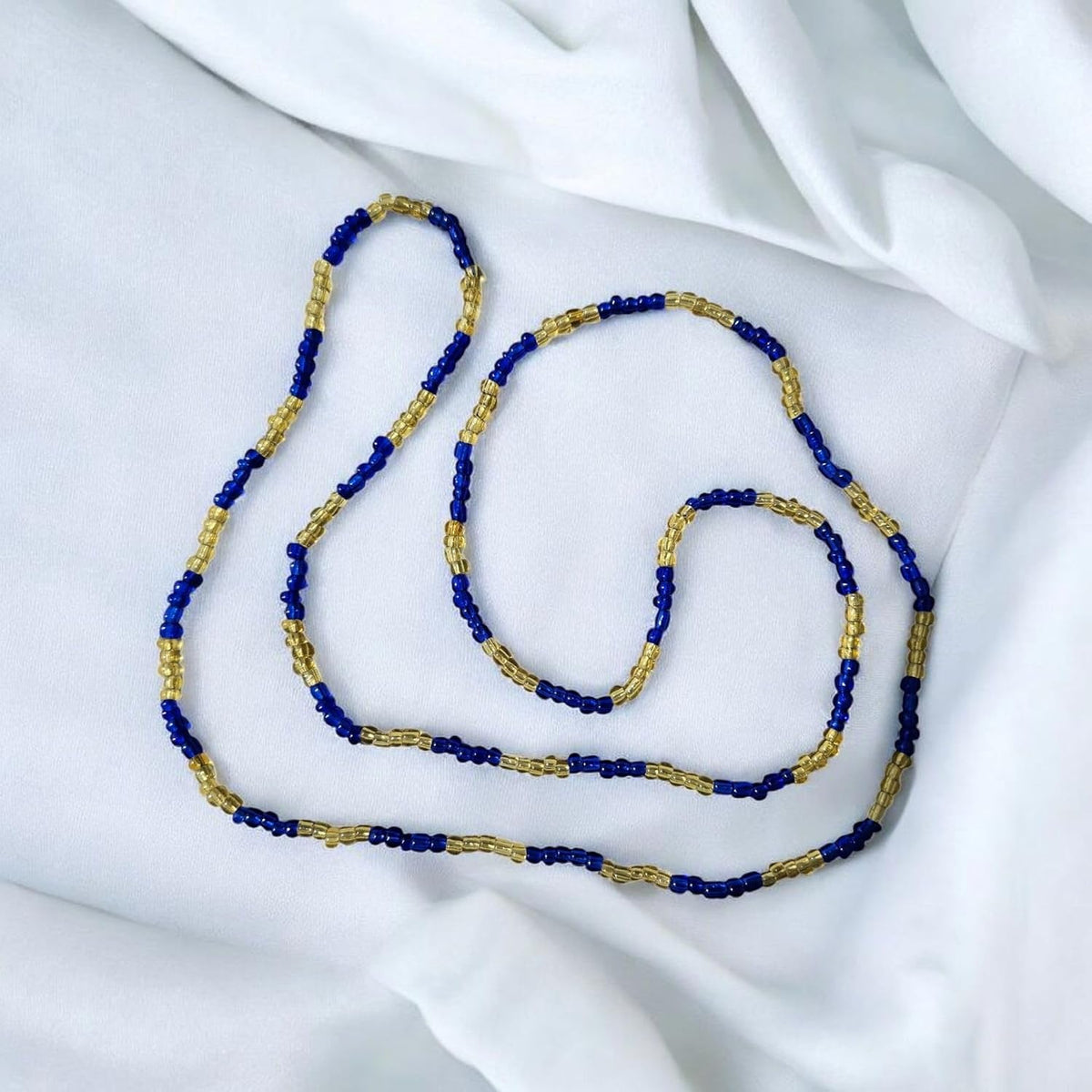 Ochosi Collar de  Santeria Necklace  –  Handmade Blue &