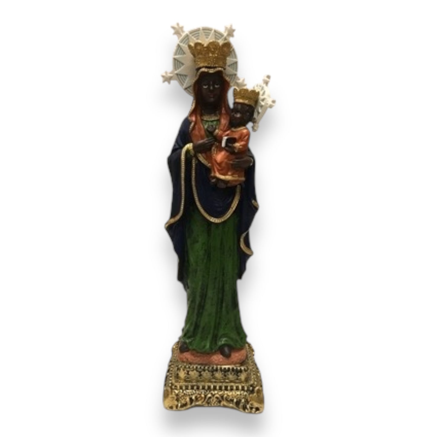 Santa Barbara Africana 8" , 12" and 18" - Statue Figurine Religious Decoration