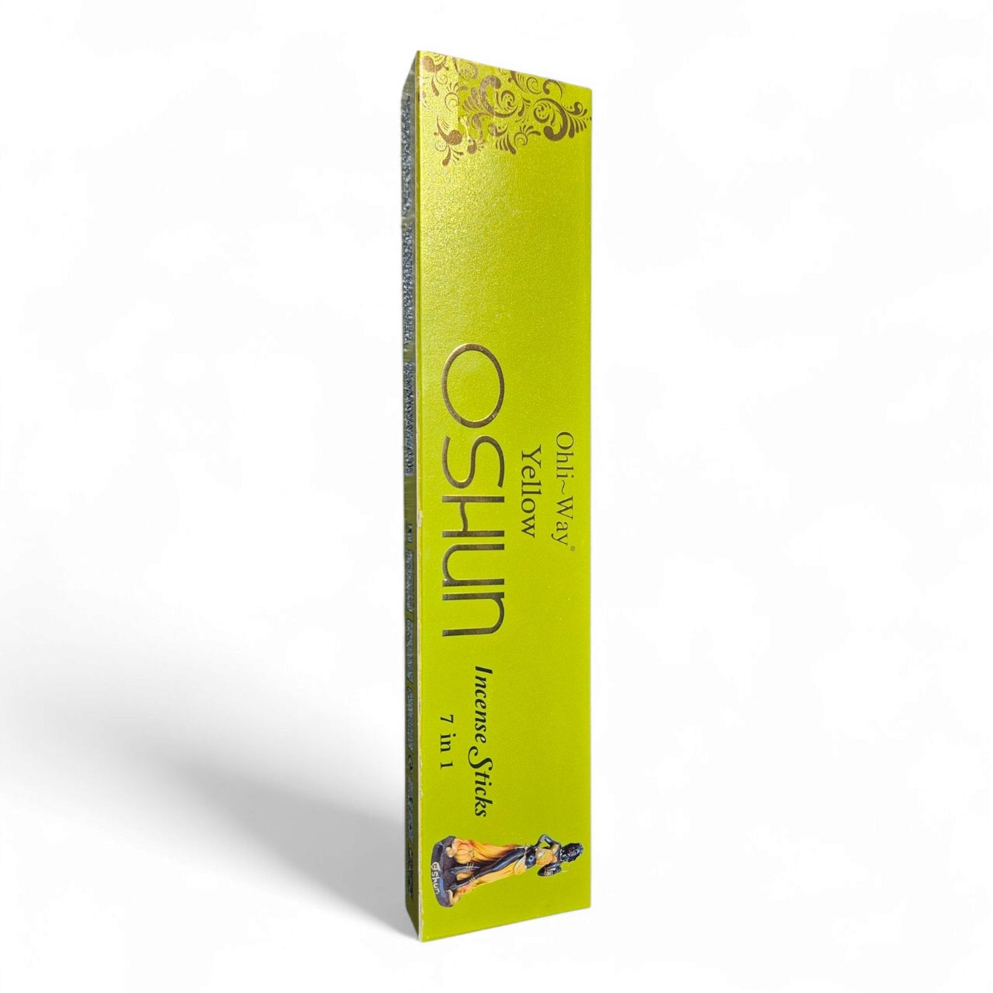 Oshun Yellow Incense Sticks by Ohli-Way – 7-in-1 Spiritual Aromatherapy | 70 Sticks for Cleansing, Love & Prosperity