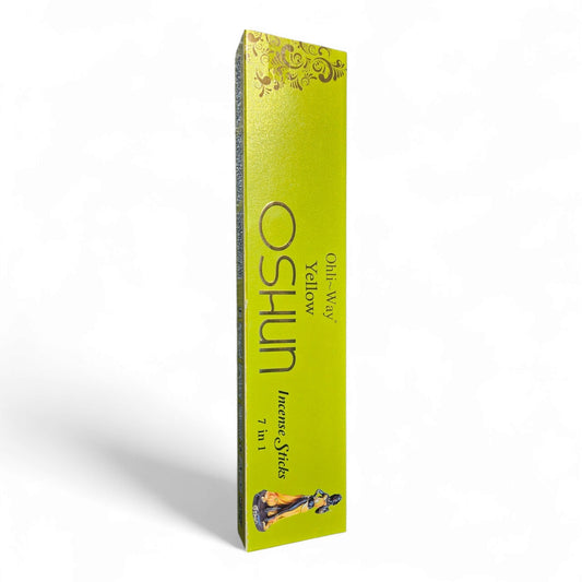 Oshun Yellow Incense Sticks by Ohli-Way – 7-in-1 Spiritual Aromatherapy | 70 Sticks for Cleansing, Love & Prosperity