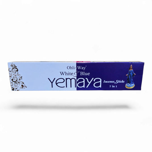 Yemaya White & Blue Incense Sticks by Ohli-Way – 7-in-1 Spiritual Aromatherapy | 70 Sticks for Healing, Fertility & Intuition (Yemaya)