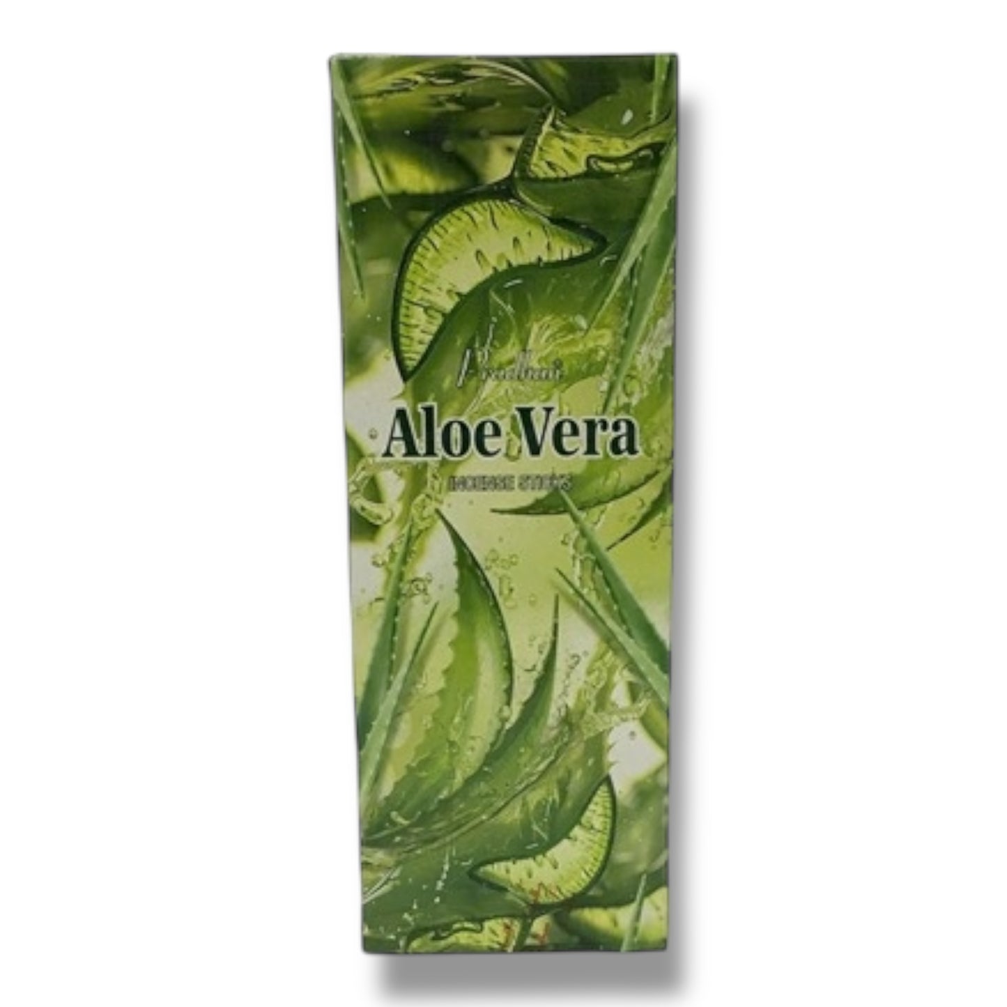 Aloe Vera Incense Sticks – 120 Sticks Total – 6 Hexagon Packs of 20 – Long-Lasting Scent, Hand-Rolled, Natural Indian Incense for Relaxation, Meditation, Home Fragrance – Pradhan Brand